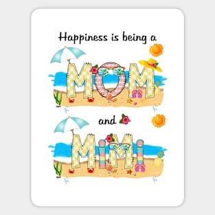 Happiness Is Being A Mom And Mimi Summer Beach Happy Mother's Magnet